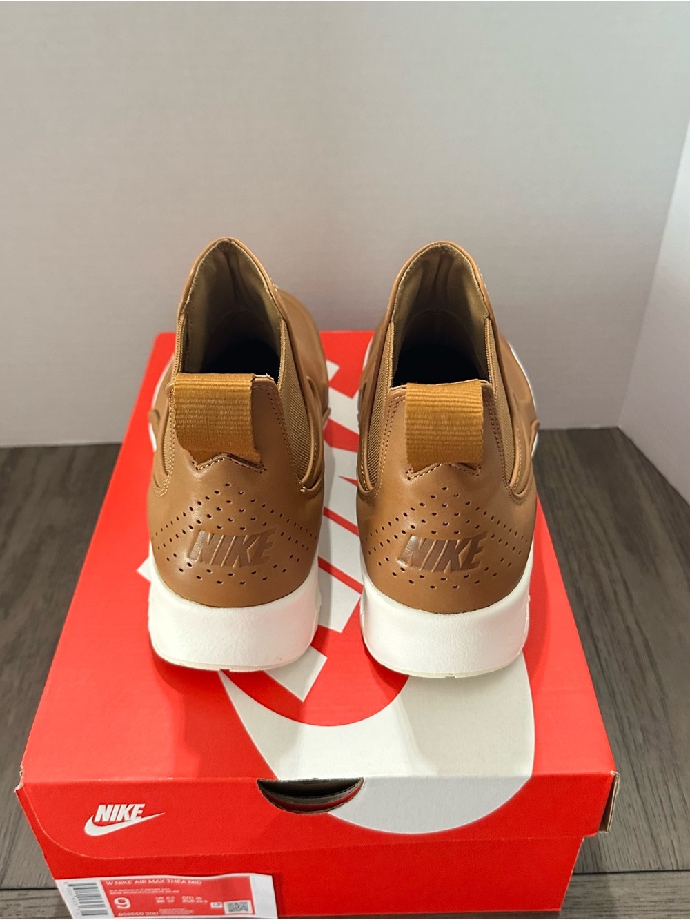 Nike Women’s Slip-On Ankle Booties in Tan and White - Picture 2 of 5